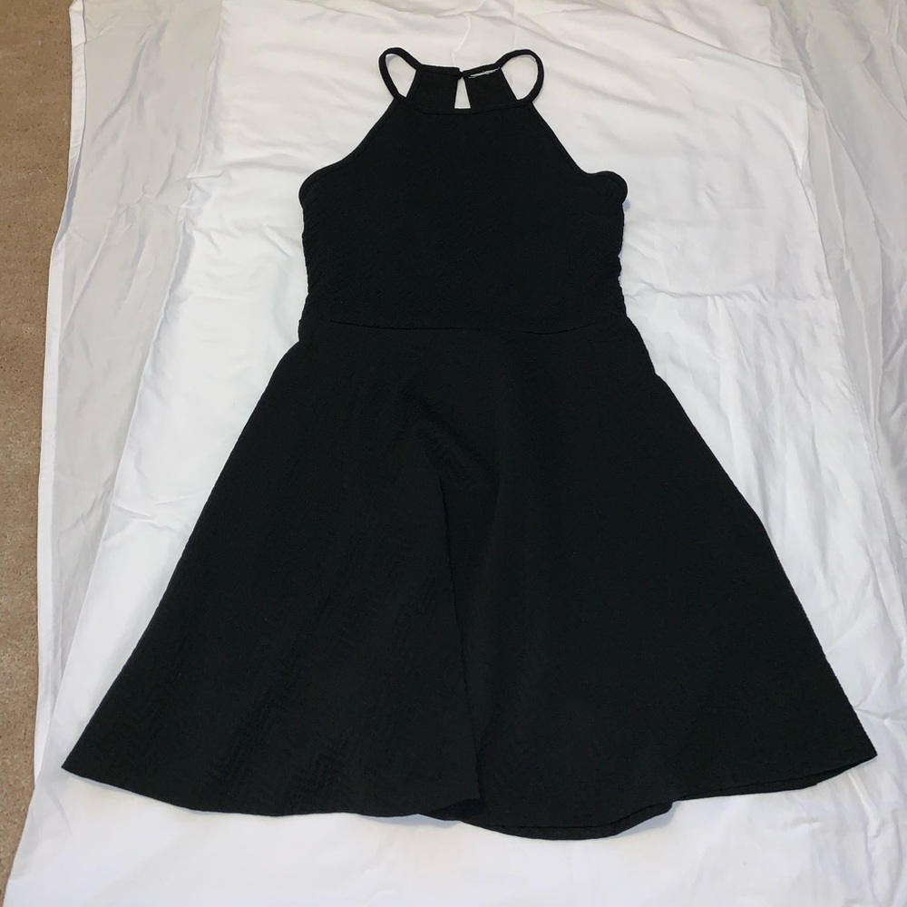 Black mini dress